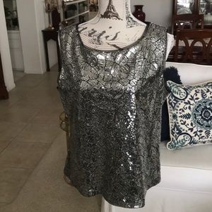 Simply stunning sequin top by Dressbarn
